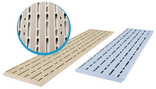 mushroom/ beige plastic decking